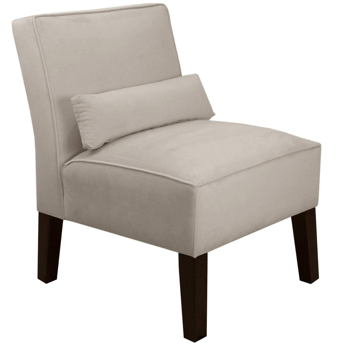 Velvet Light Grey Accent Chair F805