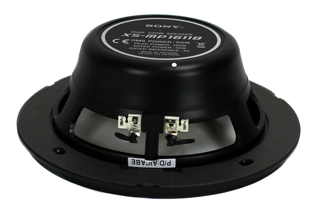 6.5 Dual Cone Marine Speakers (Black) E3041