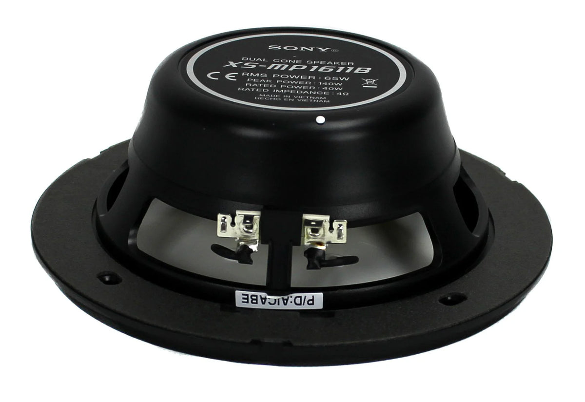 6.5 Dual Cone Marine Speakers (Black) E3041