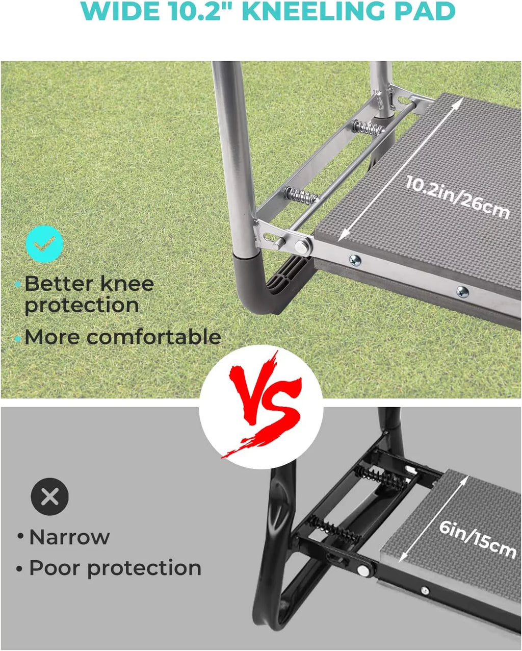 Folding Garden Kneeler Seat Portable Gardening Bench Stool M3698