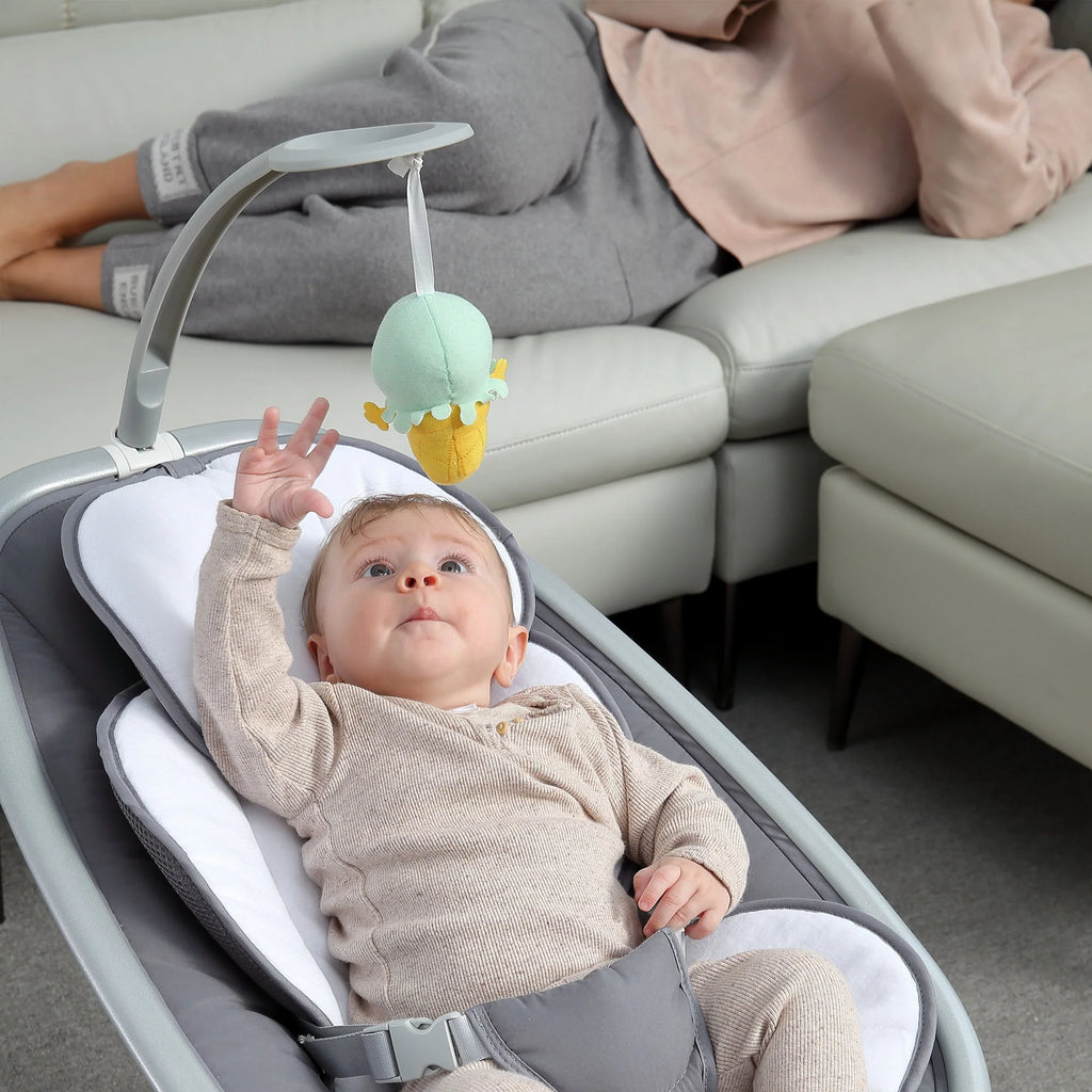 Portable Baby Swing with 3 Speeds Music Remote Control O7697