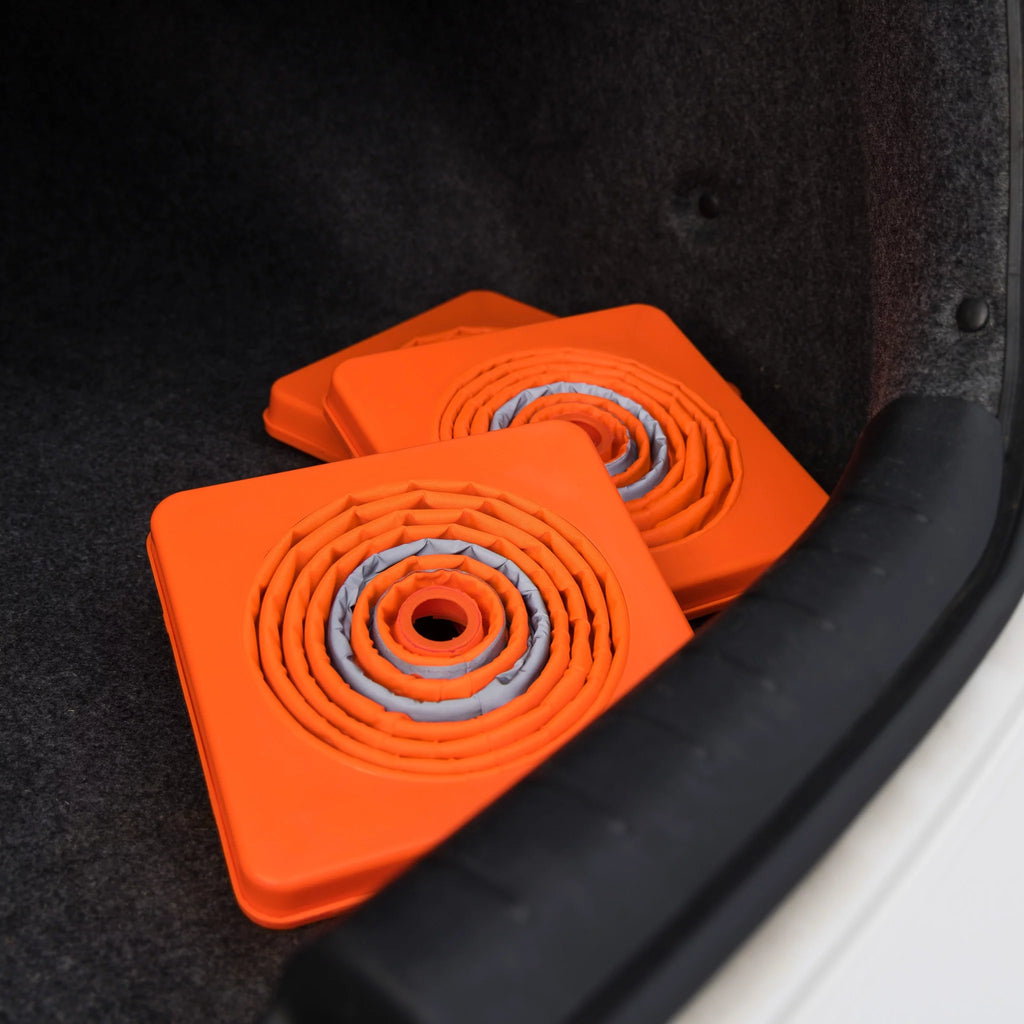 Collapsible Reflective Emergency Safety Cone 3 Pack Plastic S3364
