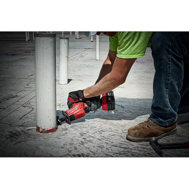 18V Lithium-Ion Brushless Cordless Reciprocating Saw & Caulk Gun with Two 6.0Ah Batteries H951