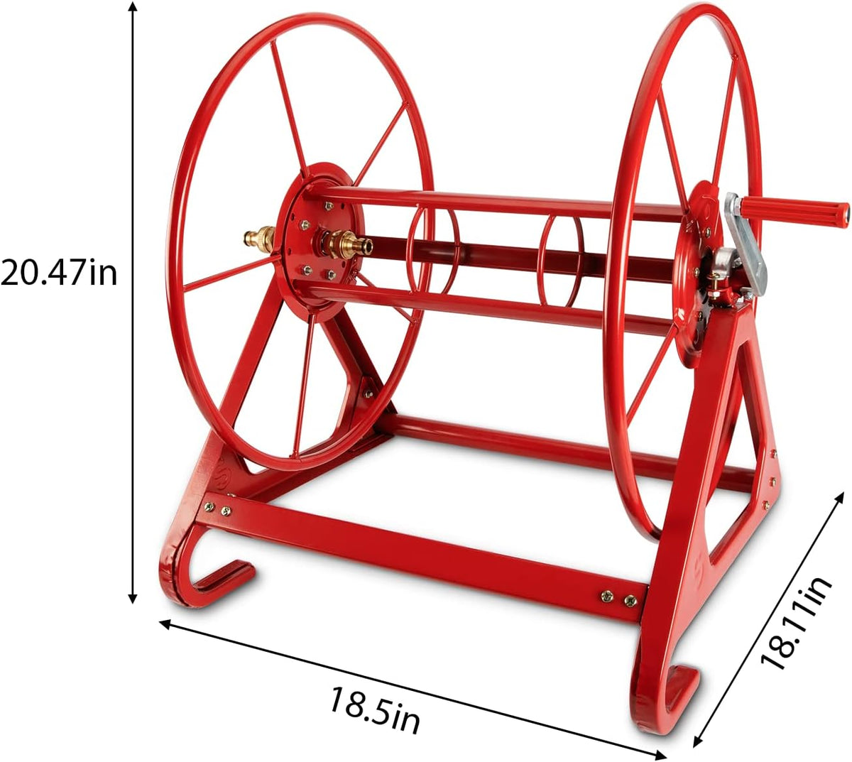 Heavy Duty Wall Mounted Garden Hose Reel Holder for 200 FT 3/4 Inch Hose M60489