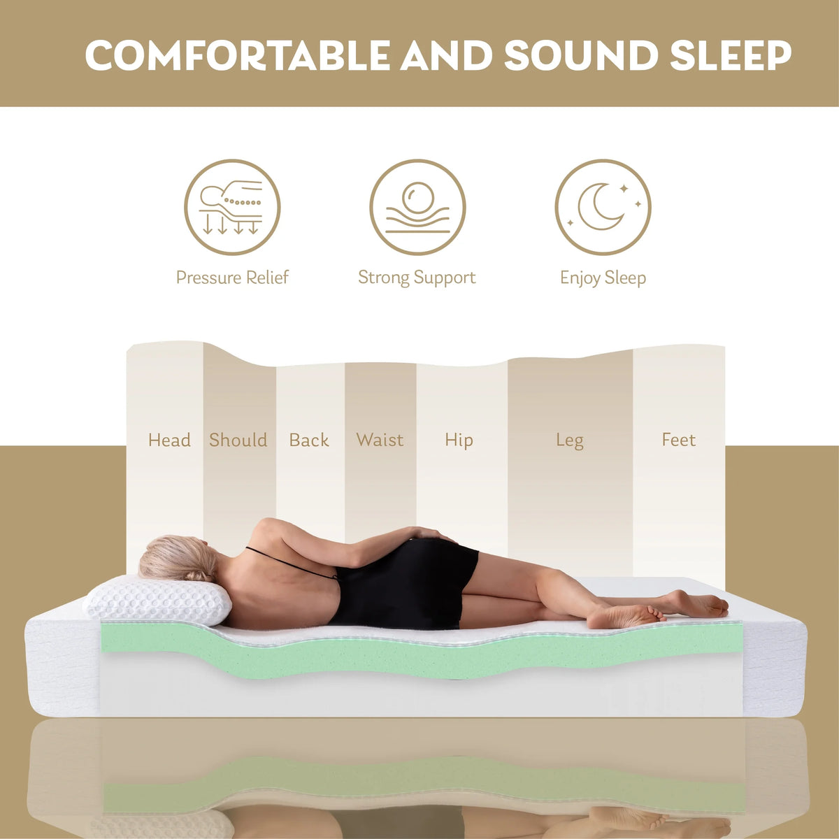8 Tight Top Gel Memory Foam Twin Mattress Z4588