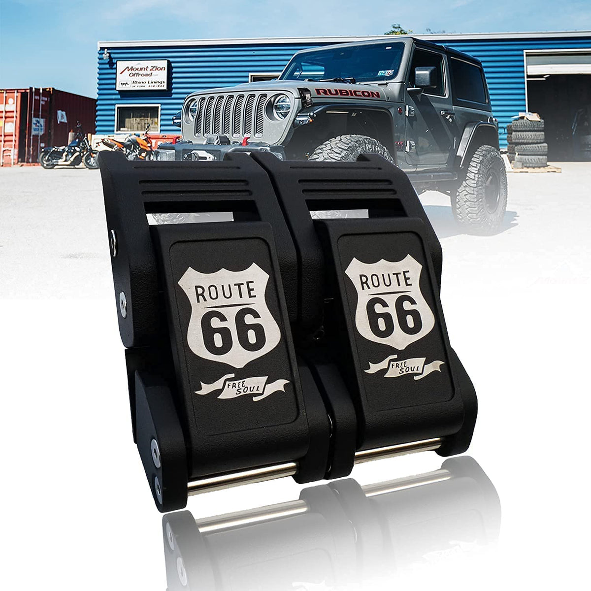 2pcs Anti-Theft Hood Lock Latches for Jeep Wrangler JL Gladiator JT U587