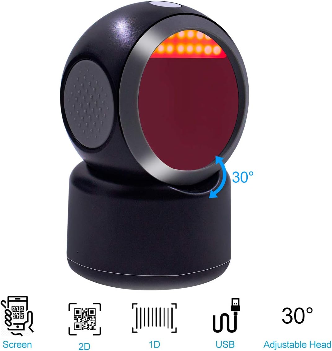 Desktop Barcode Scanner with USB C6789