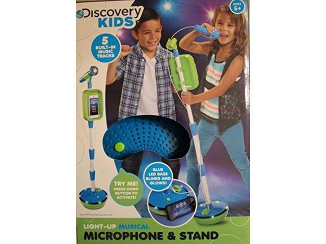 Light-Up Musical Microphone u0026 Stand J6902