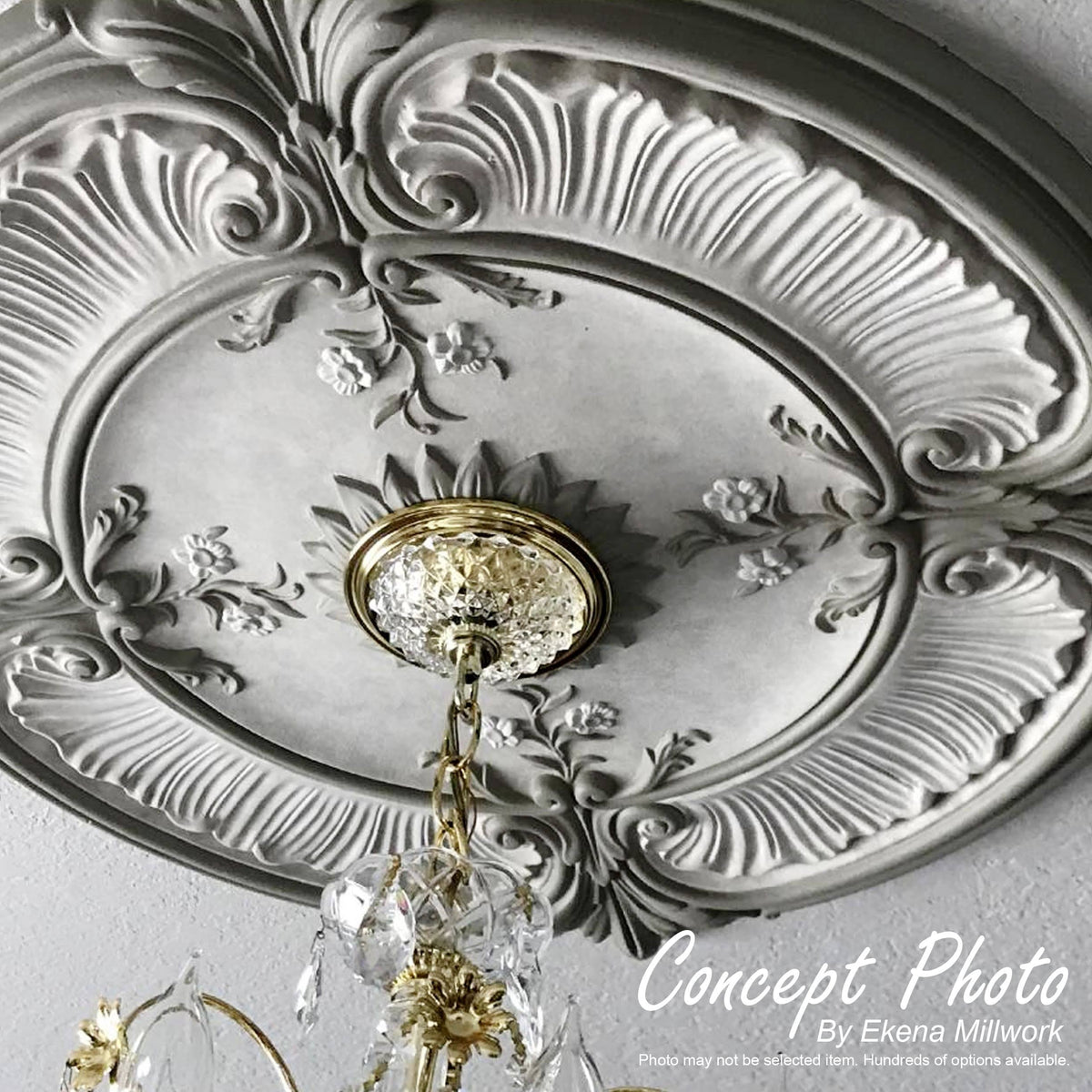 26 1/2x22OD x 3 5/8x22ID x 1 1/2x22P Ceiling Medallion J57278