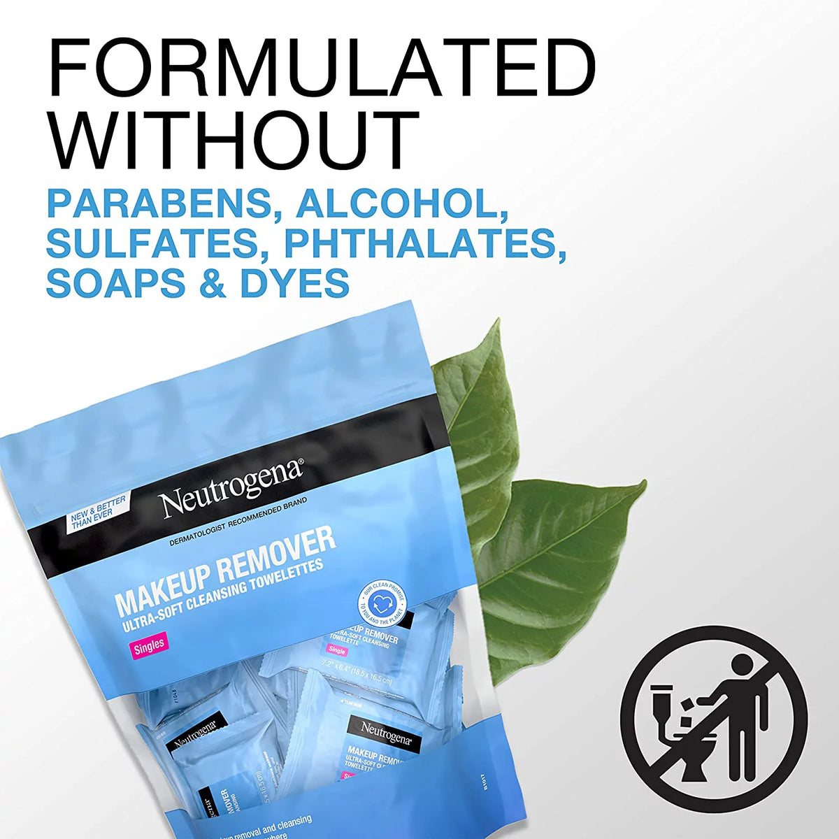 Fragrance-Free Makeup Remover Cleansing Towelettes 20 ct Pack of 3 S632