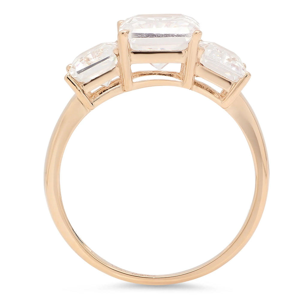 18K Yellow Gold Three-Stone Ring H653388