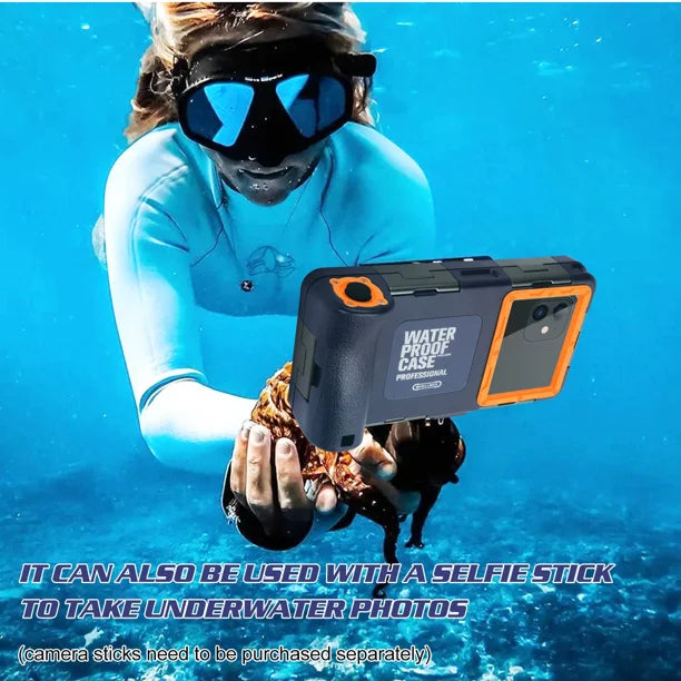 Waterproof Protective Case for Phones Up to 6.9 Inch with Lanyard G346122