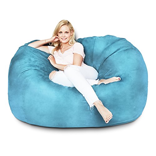 Dark Grey 7ft Microsuede Bean Bag Chair J432444