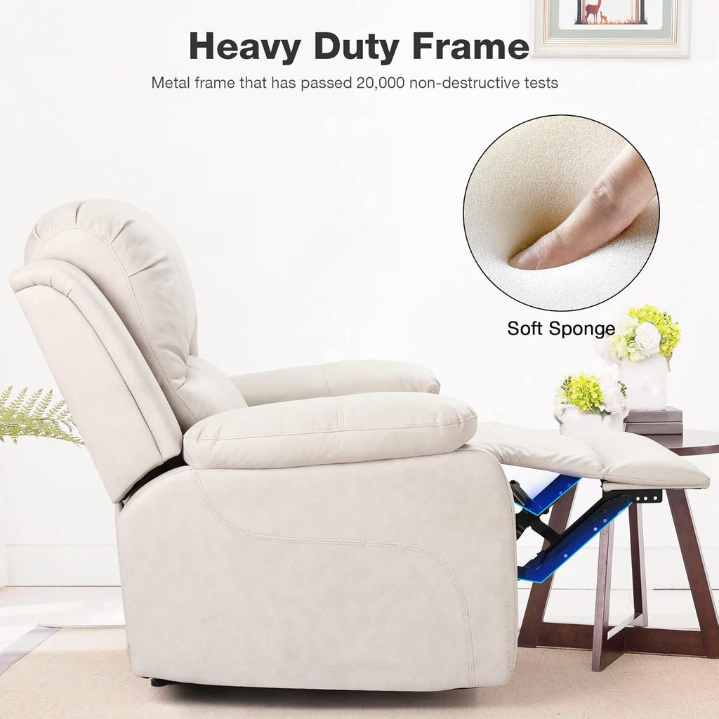 Recliner Chair with Footrest Single Sofa G30414