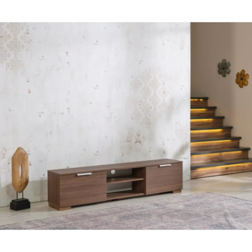 Mid Century Modern White 66 inch Tv Stand I53454