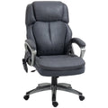 Gray Executive Office Chair with Vibration Massage Y431