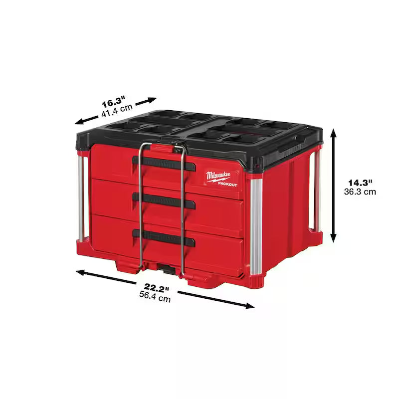 3/8 in. Drive SAE/Metric Mechanics Tool Set 62-Piece with 3-Drawer Tool Box K212