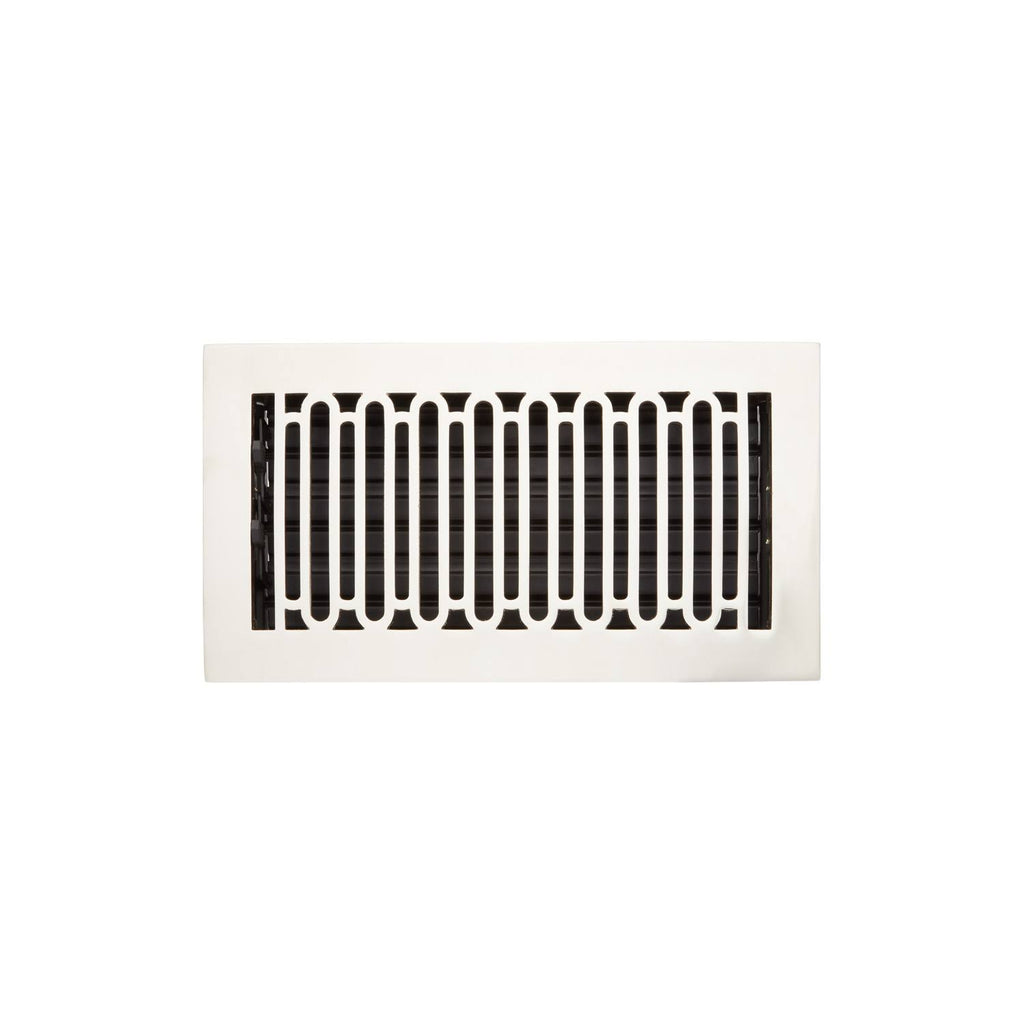 Polished Nickel Brass Floor Register Y724