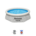 12' x 30 Round Inflatable Swimming Pool Set I682