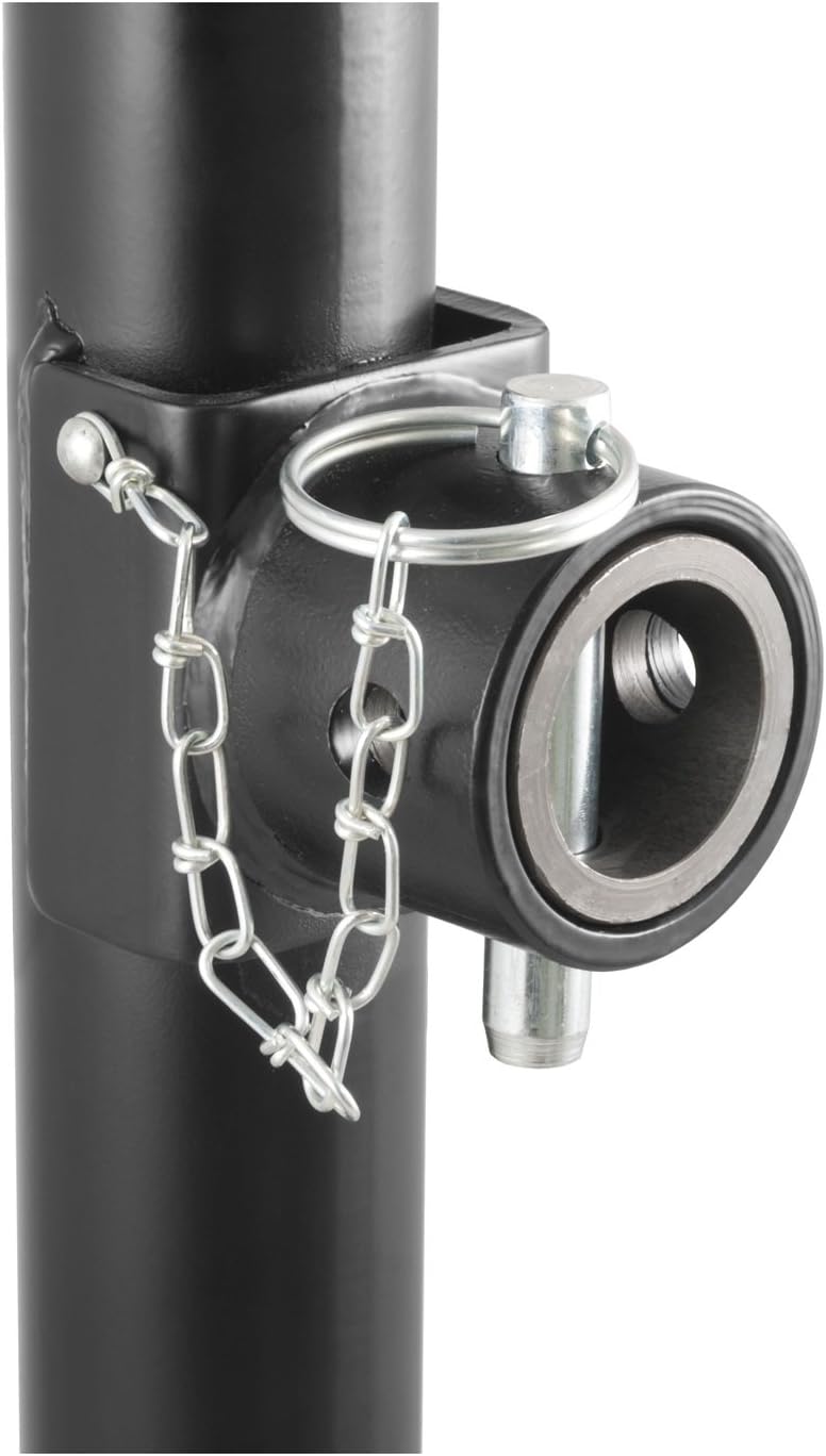 Weld-On Pipe-Mount Swivel Trailer Jack, 5,000 lbs, 10 Inches Vertical Travel, Black, Pack of 2 F1642